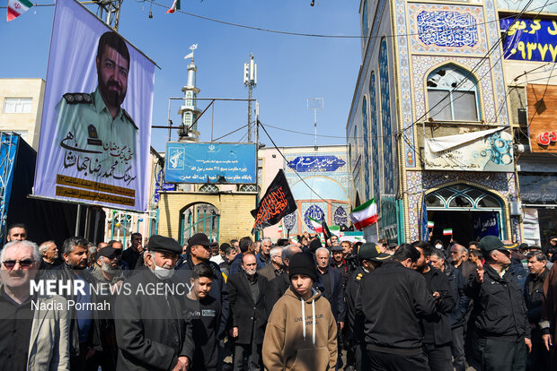 تشیع پیکر شهید اقتدار «محمدرضا جهانشاهی» در کرج