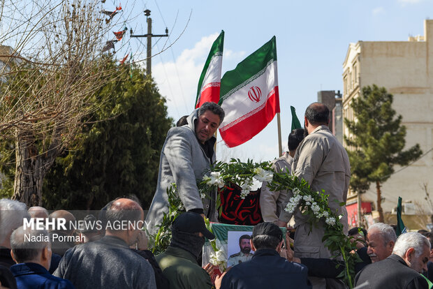 تشیع پیکر شهید اقتدار «محمدرضا جهانشاهی» در کرج