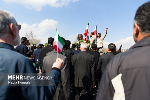 تشیع پیکر شهید اقتدار «محمدرضا جهانشاهی» در کرج