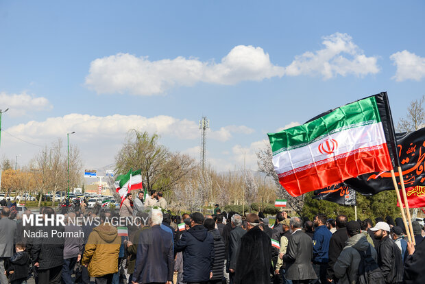تشیع پیکر شهید اقتدار «محمدرضا جهانشاهی» در کرج