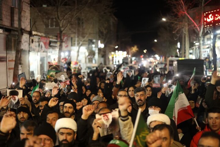 اهالی محمودآباد نمونه فریاد «حیدر حیدر» سر دادند