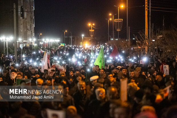 پنجمین شب اجتماع سوگواران شهادت رهبر انقلاب در قزوین