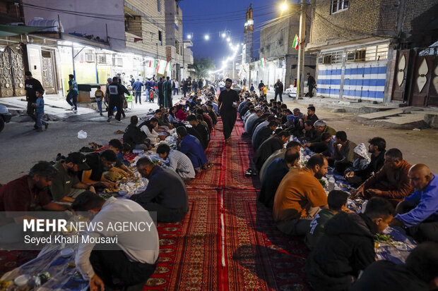 کوچه افطار در اهواز