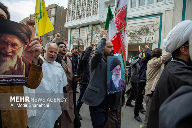 راهپیمایی محکومیت جنایات رژیم صهیونی-آمریکایی در مشهد