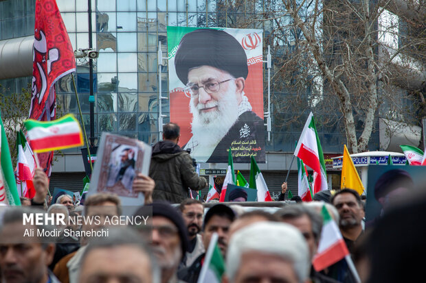 راهپیمایی محکومیت جنایات رژیم صهیونی-آمریکایی در مشهد