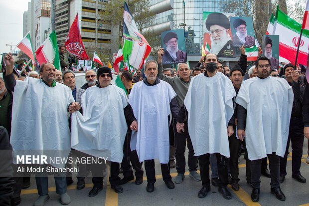 راهپیمایی محکومیت جنایات رژیم صهیونی-آمریکایی در مشهد