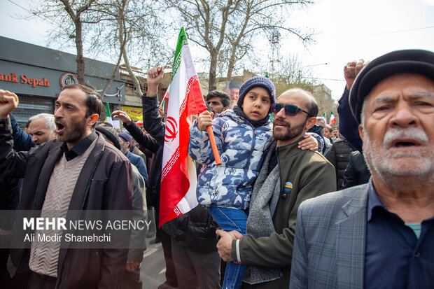 راهپیمایی محکومیت جنایات رژیم صهیونی-آمریکایی در مشهد