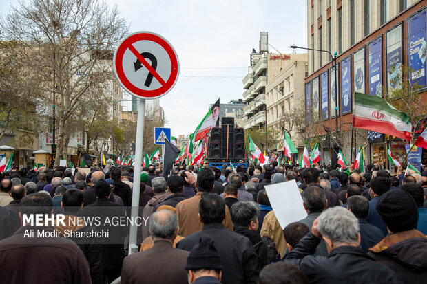 راهپیمایی محکومیت جنایات رژیم صهیونی-آمریکایی در مشهد
