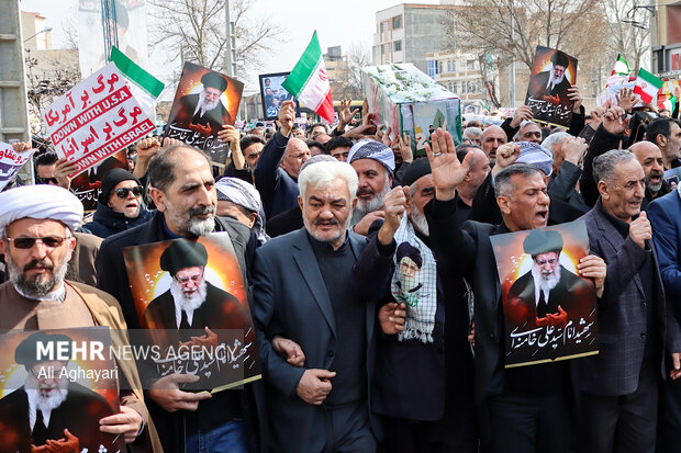 راهپیمایی و تشییع شهدای حملات آمریکایی - صهیونی در ارومیه