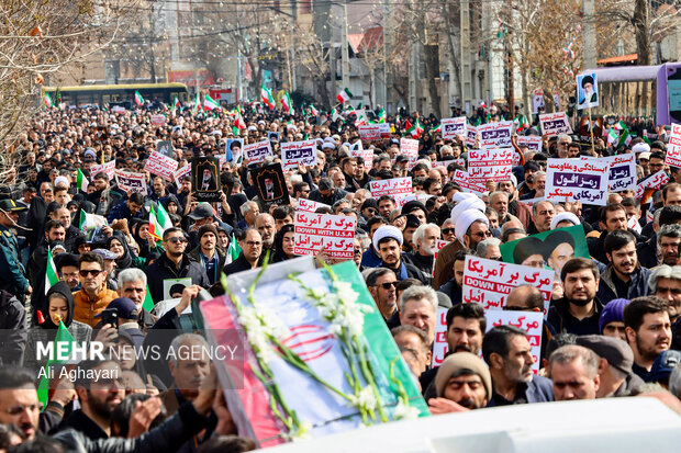 راهپیمایی و تشییع شهدای حملات آمریکایی - صهیونی در ارومیه