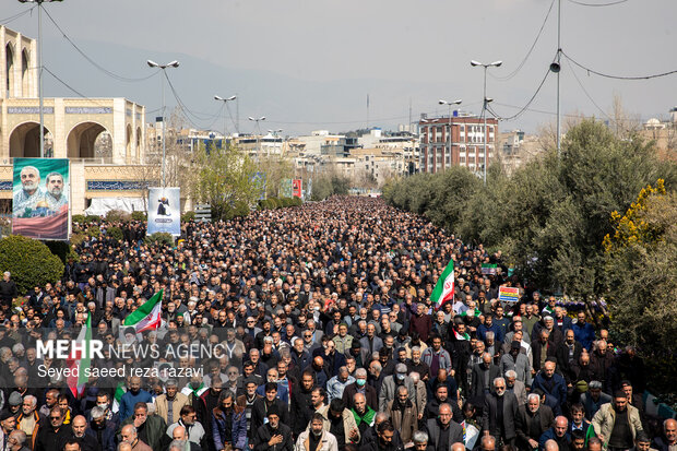 راهپیمایی مردم تهران در محکومیت حملات آمریکایی - صهیونیستی