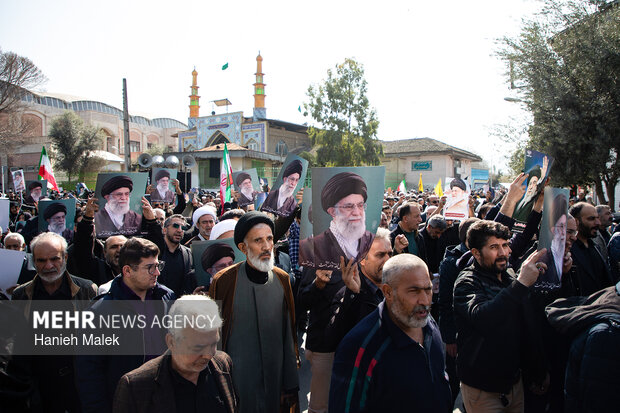 راهپیمایی مردم گرگان در محکومیت حملات آمریکایی - صهیونیستی