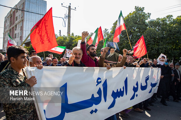 راهپیمایی مردم گرگان در محکومیت حملات آمریکایی - صهیونیستی