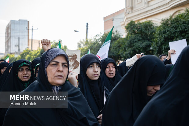 راهپیمایی مردم گرگان در محکومیت حملات آمریکایی - صهیونیستی