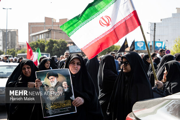 راهپیمایی مردم گرگان در محکومیت حملات آمریکایی - صهیونیستی