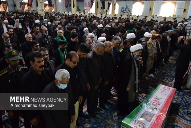 تشییع شهید مدافع وطن در زابل