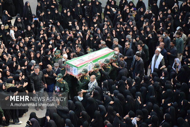 تشییع شهید مدافع وطن در زابل