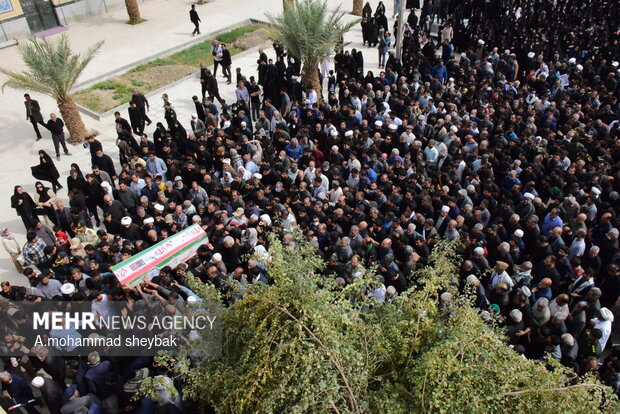تشییع شهید مدافع وطن در زابل