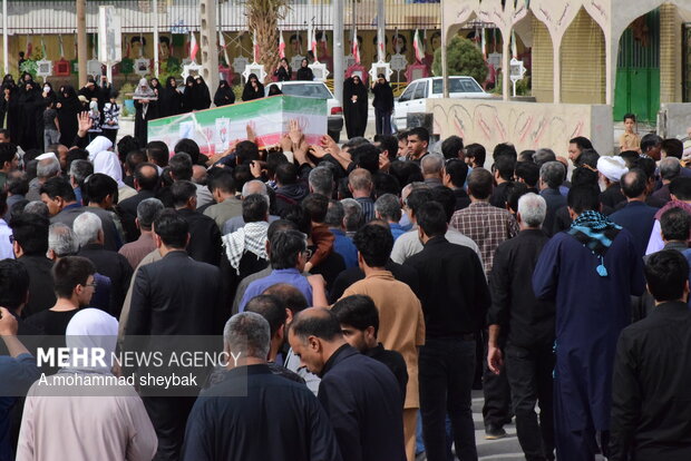 تشییع شهید مدافع وطن در زابل