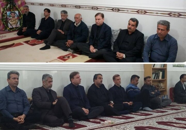 استاندار بوشهر با خانواده شهدای جنگ تحمیلی اخیر دیدار کرد