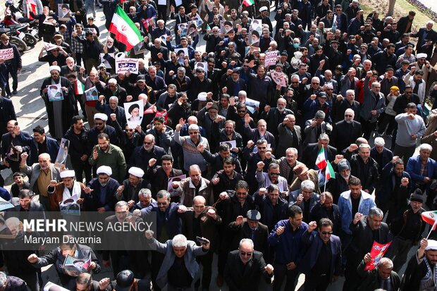 راهپیمایی مردم بجنورد در محکومیت حملات آمریکایی - صهیونیستی