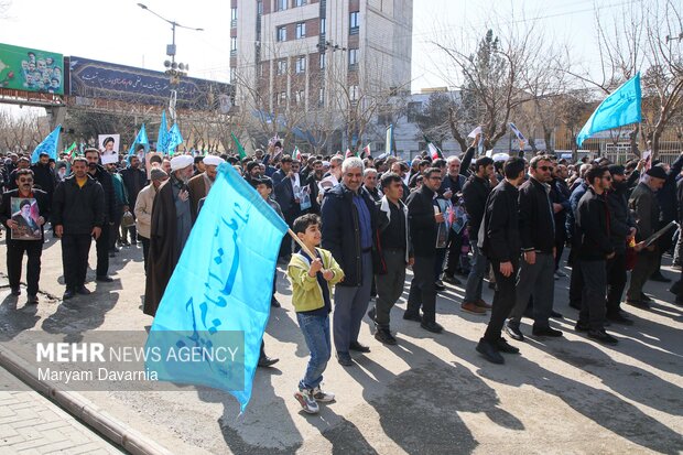 راهپیمایی مردم بجنورد در محکومیت حملات آمریکایی - صهیونیستی