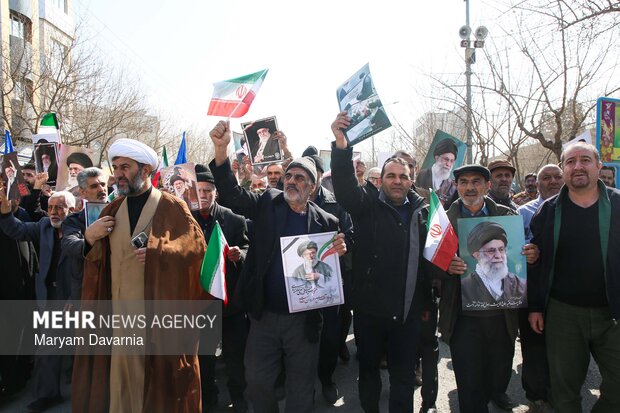 راهپیمایی مردم بجنورد در محکومیت حملات آمریکایی - صهیونیستی
