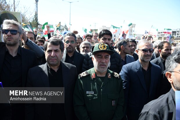 راهپیمایی مردم بیرجند در محکومیت حملات آمریکایی - صهیونیستی