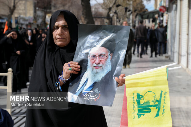 راهپیمایی مردم شهرکرد در محکومیت حملات آمریکایی - صهیونیستی