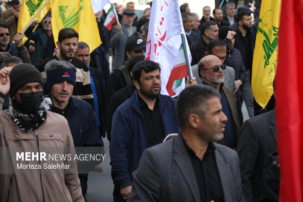 راهپیمایی مردم شهرکرد در محکومیت حملات آمریکایی - صهیونیستی