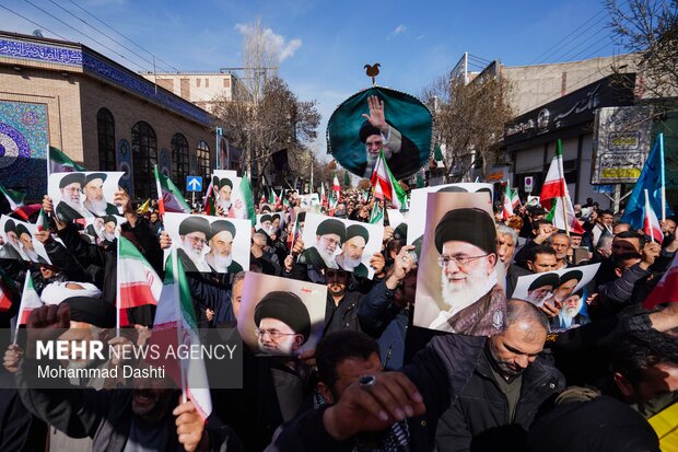 راهپیمایی مردم اردبیل در محکومیت حملات آمریکایی - صهیونیستی