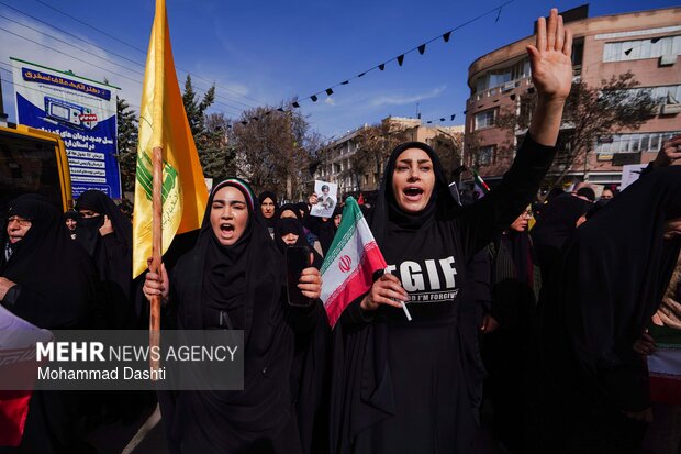 راهپیمایی مردم اردبیل در محکومیت حملات آمریکایی - صهیونیستی
