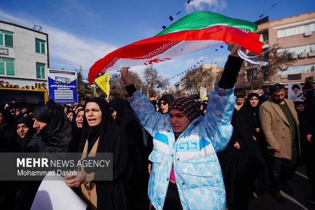 راهپیمایی مردم اردبیل در محکومیت حملات آمریکایی - صهیونیستی