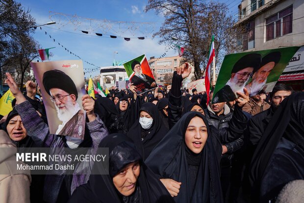 راهپیمایی مردم اردبیل در محکومیت حملات آمریکایی - صهیونیستی