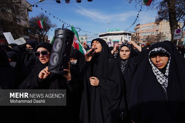 راهپیمایی مردم اردبیل در محکومیت حملات آمریکایی - صهیونیستی