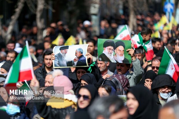 راهپیمایی مردم اردبیل در محکومیت حملات آمریکایی - صهیونیستی