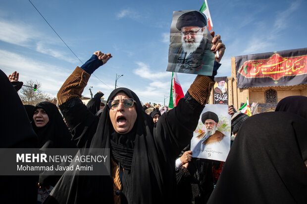 راهپیمایی و تشییع شهدای حملات آمریکایی - صهیونی در قزوین