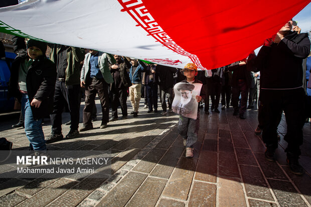 راهپیمایی و تشییع شهدای حملات آمریکایی - صهیونی در قزوین