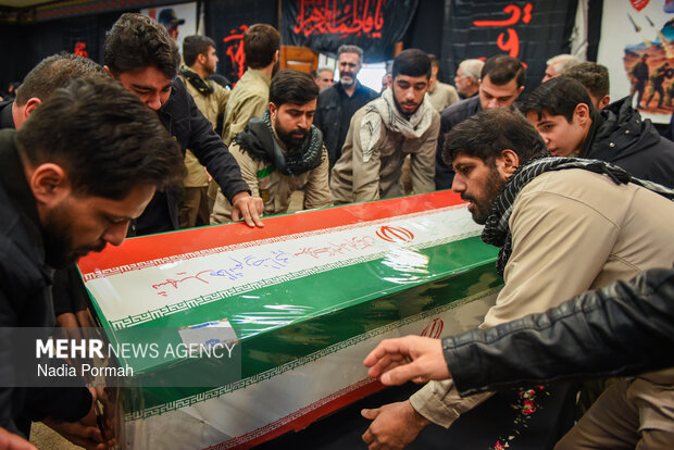 وداع با پیکر مطهر شهدای جنگ رمضان در کرج