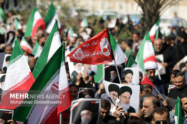 راهپیمایی مردم بوشهر در محکومیت حملات آمریکایی - صهیونیستی