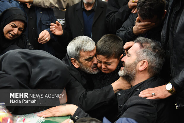 وداع با پیکر مطهر شهدای جنگ رمضان در کرج