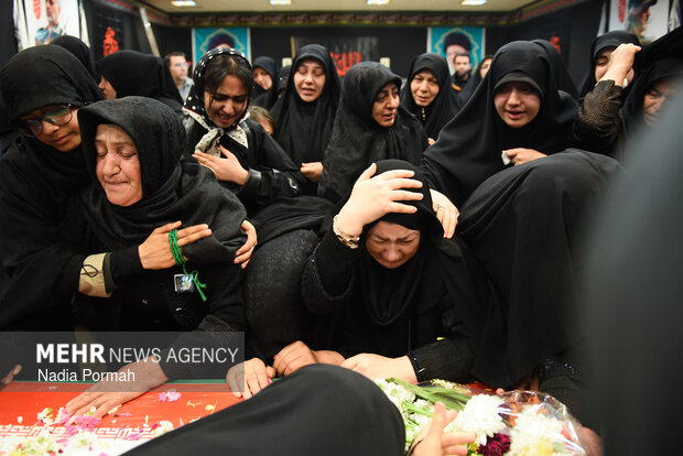 وداع با پیکر مطهر شهدای جنگ رمضان در کرج