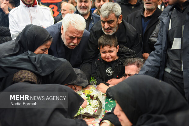 وداع با پیکر مطهر شهدای جنگ رمضان در کرج