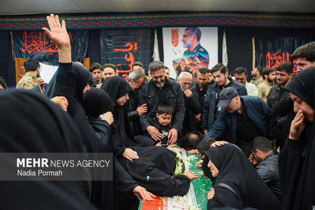 وداع با پیکر مطهر شهدای جنگ رمضان در کرج