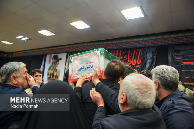 وداع با پیکر مطهر شهدای جنگ رمضان در کرج