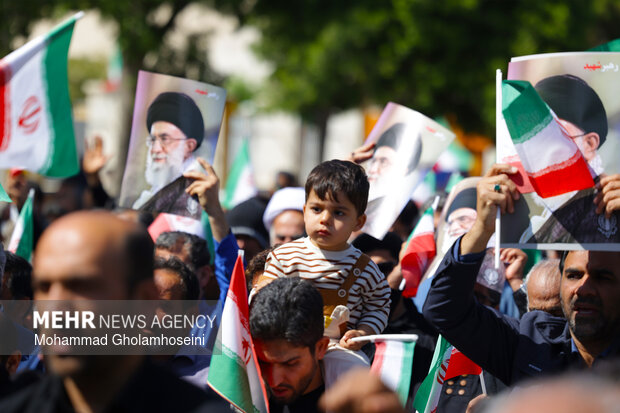 راهپیمایی مردم بوشهر در محکومیت حملات آمریکایی - صهیونیستی