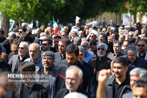 راهپیمایی مردم بوشهر در محکومیت حملات آمریکایی - صهیونیستی