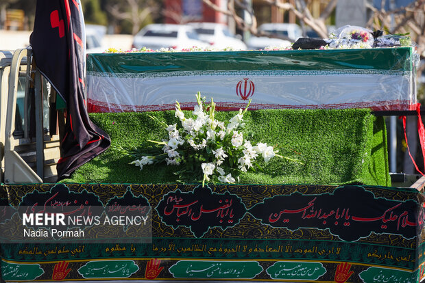 وداع با پیکر مطهر شهدای جنگ رمضان در کرج