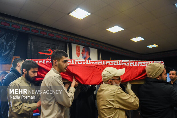 وداع با پیکر مطهر شهدای جنگ رمضان در کرج