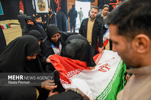 وداع با پیکر مطهر شهدای جنگ رمضان در کرج